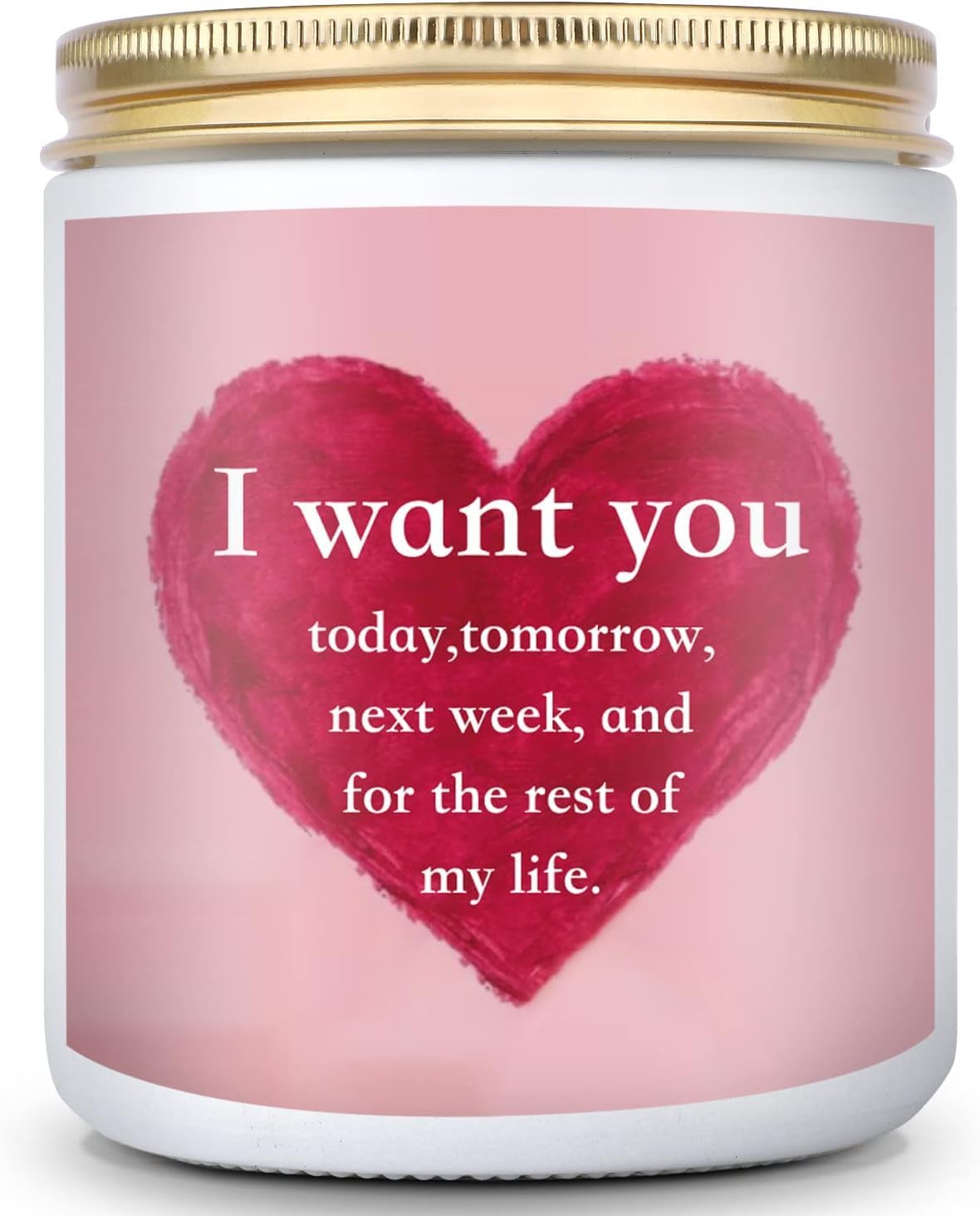 Romantic Valentine’s Day Scented Candle — Love Gift for Her & Him, Cozy Home Ambience