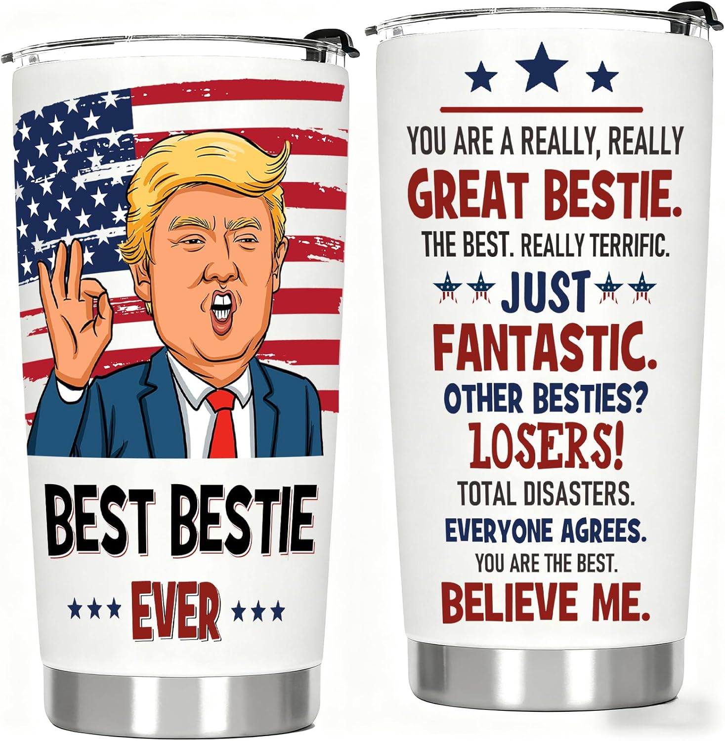 Valentine’s Day “Best Wife Ever” Insulated Travel Tumbler — 20 oz Stainless Steel Coffee Cup Gift for Her